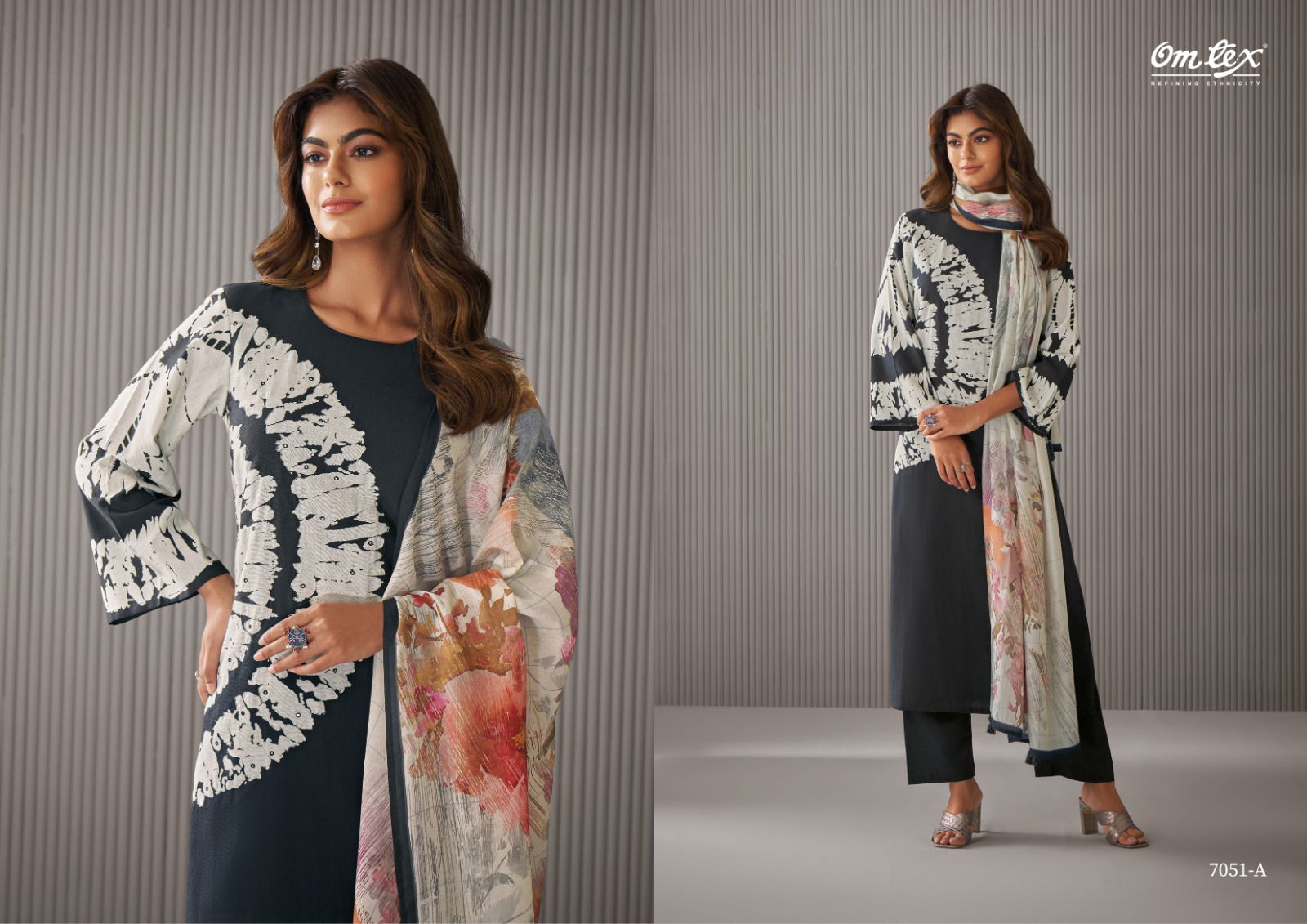 Lyrista By Omtex Sara Linen Printed Dress Material Wholesalers In Delhi